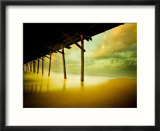 Pier over Calm Waters and Golden Sand
