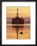 Oil Rig at Dawn  Ross-Shire  Scotland