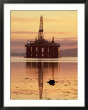 Oil Rig at Dawn  Ross-Shire  Scotland