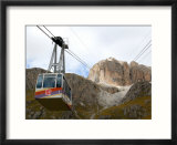 Funicular Ride to Observatory  Pordoi Pass  Trentino  Dolomites  Italy