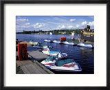 Jet Skis on Moosehead Lake  Northern Forest  Maine  USA
