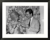 Dusty Springfield with Bobby Vee Exchange Autographs at the Their One Night Stand Show  March 1964