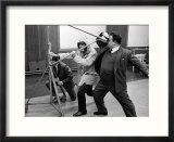 Spike Milligan  Harry Seacombe and Peter Sellers Rehersing for the Goons Radio Show  March 1963