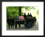 Caisson and Honor Guard on the Way to a Burial Site