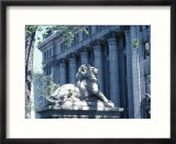 Carved Stone Lion Statue