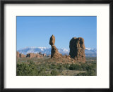 Balanced Rock and Formations Shaped by Erosion  Arches National Park