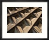 A Sheet of Metal with a Diamond Pattern Texture in Light and Shadow