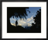 Silhouette of a Hiker in Nepals Annapurna Range