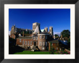 Exterior of Treasurer's House  York Minster Cathedral  with cathedral behind  York  United Kingdom