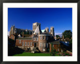 Exterior of Treasurer's House  York Minster Cathedral  with cathedral behind  York  United Kingdom