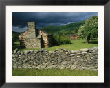 Storm Clouds Form Above Log Buildings on the Site of French Azilum