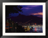 Night View of Rio De Janeiro from an Overlook on Sugar Loaf Mountain