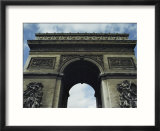 A Low Upward View of the Arc De Triomphe