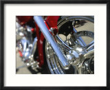 Close-up Image of a Motorcycle Wheel