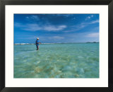 Man In Water Bone Fishing