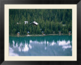 Lake OHara Lodge and cabins on the shore of Lake OHara