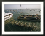 The Hunley submarine is raised after sinking during the Civil War