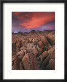 Sunset over the desolate Alabama Hills