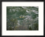 Aerial view of kayaker on Potomac River