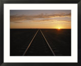 Train tracks through Australia