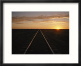 Train tracks through Australia