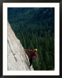 View of a climber on the face of El Capitan