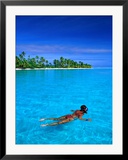 Snorkelling in Aitutaki Lagoon  Aitutaki  Southern Group  Cook Islands
