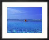 Woman In Water At Beach