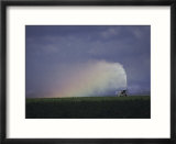 A Farmer Irrigating His Fields