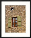Windows on Stone Building  Burgundy  France