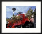 Experience Music Project and Space Needle  Seattle  Washington  USA