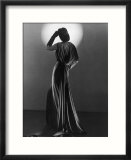 Gown in Mauve Jersey by Balenciaga of Paris Which Makes Dramatic Use of Classical Style Drapery