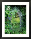 Mosaic Garden Mirror Placed on Wall October