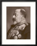Edward VII British Royalty Head and Shoulders Profile of King