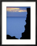 Sunset Behind Moo Stack  Shetland  Scotland