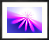 Abstract Pattern on Pink and Blue Background