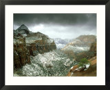Winter Snow on Mountains  Utah  USA