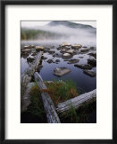 Foggy Early Morning Shot of Pogy Pond in Baxter State Park  Maine