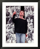 Jim Kerr of Simple Minds at Wembley Stadium in Honour of Nelson Mandela's 70th Birthday  June 1988