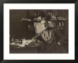 Giacomo Puccini Italian Composer in His Study