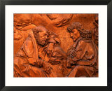 Detail of Wood Carved Altar by Tilman Riemenschneider in St James Church  Germany