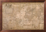 Map World-Antique Paper 1500's