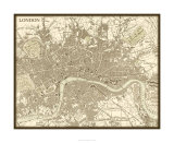 Sepia Map of London