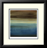 "Abstract Horizon III" Pre-made-framed Framed Art Print