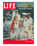 US Air Force Academy Cadets Greeting Guests after Graduation  June 22  1959