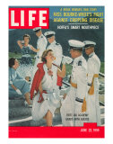 US Air Force Academy Cadets Greeting Guests after Graduation  June 22  1959