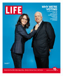 Why We're Voting  Tina Fey Straightening John McCain's Tie  October 15  2004