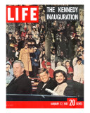 Newly-Elected President John F Kennedy and Wife Jacqueline Enroute to the White House  January '61