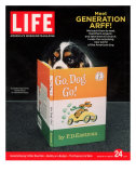 King Charles Spaniel with his Nose in the Children's Book: Go  Dog Go!  February 24  2006