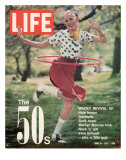 Girl using Hula Hoop  Revival of Fashions and Fads of the 1950's  June 16  1972